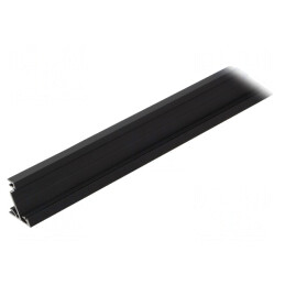 Profil aluminiu negru pentru module LED 1m CORNER14 în unghi | Electronic-mag.ro | Componente Electronice
