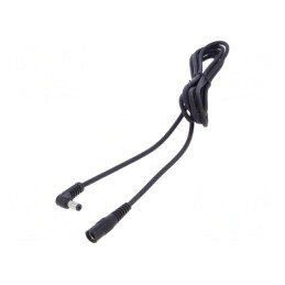 Cablu Alimentare DC 5,5/2,5 mm Negru | Electronic-mag.ro | Componente Electronice