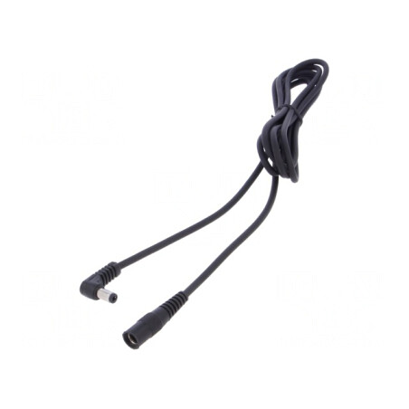 Cablu Alimentare DC 5,5/2,5 mm Negru | Electronic-mag.ro | Componente Electronice