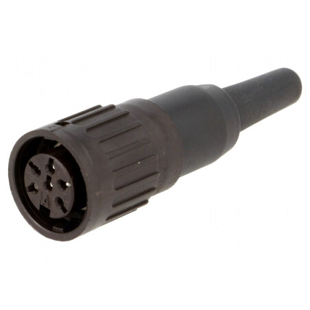 Mufă DIN 6 PIN pe cablu 300V 5A argintat | Electronic-mag.ro | Componente Electronice