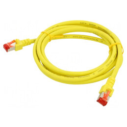 Patch Cord S/FTP Cat6 LSZH Galben 2m | Electronic-mag.ro | Componente Electronice