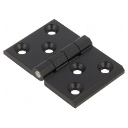 Balama zinc neagră 76mm x 50mm 6 orificii | Electronic-mag.ro | Componente Electronice