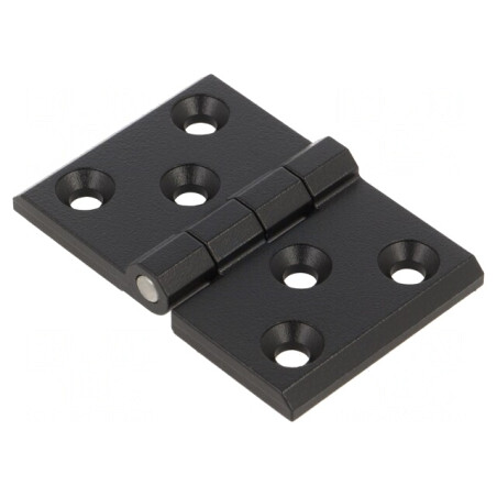 Balama zinc neagră 76mm x 50mm 6 orificii | Electronic-mag.ro | Componente Electronice