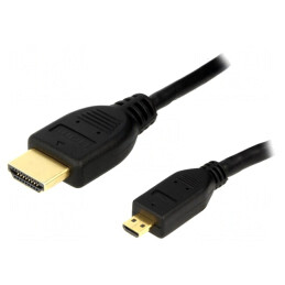 Cablu HDMI 1.4 Micro HDMI 1m Negru | Electronic-mag.ro | Componente Electronice