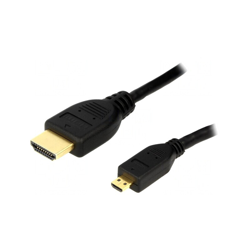 Cablu HDMI 1.4 Micro HDMI 1m Negru | Electronic-mag.ro | Componente Electronice