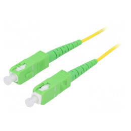 Patch Cord Fibră Optică OS2 SC/APC 10m LSZH