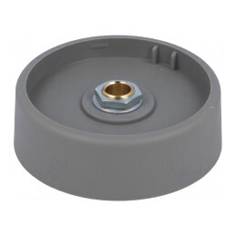 Buton rotativ poliamidă gri 6mm 50x16mm | Electronic-mag.ro | Componente Electronice