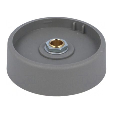 Buton rotativ poliamidă gri 6mm 50x16mm | Electronic-mag.ro | Componente Electronice