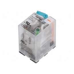 Releu Electromagnetic Industrial DPDT 24VDC 20A 277VAC PCB | Electronic-mag.ro | Componente Electronice