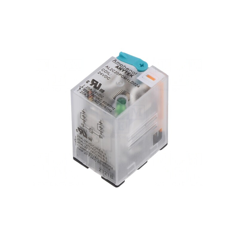 Releu Electromagnetic Industrial DPDT 24VDC 20A 277VAC PCB | Electronic-mag.ro | Componente Electronice Releu Electromagnetic Industrial DPDT 24VDC 20A 277VAC PCB | Electronic-mag.ro | Componente Electronice
