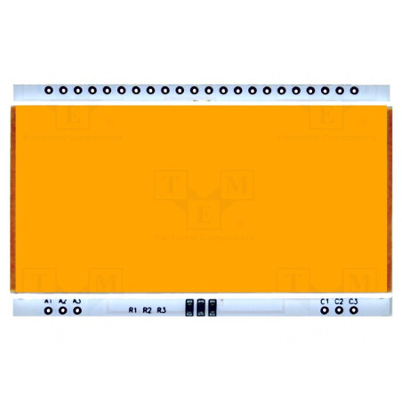 Iluminare de fundal LED ambră 66x40.2x3.6mm | Electronic-mag.ro | Componente Electronice