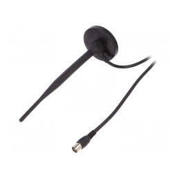 Antenă DAB/DVB-T 7dBi cu Magnet și Cablu 2m | Electronic-mag.ro | Componente Electronice