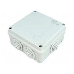 Carcasă de conexiuni 100x100x50 mm pentru perete | Electronic-mag.ro | Componente Electronice