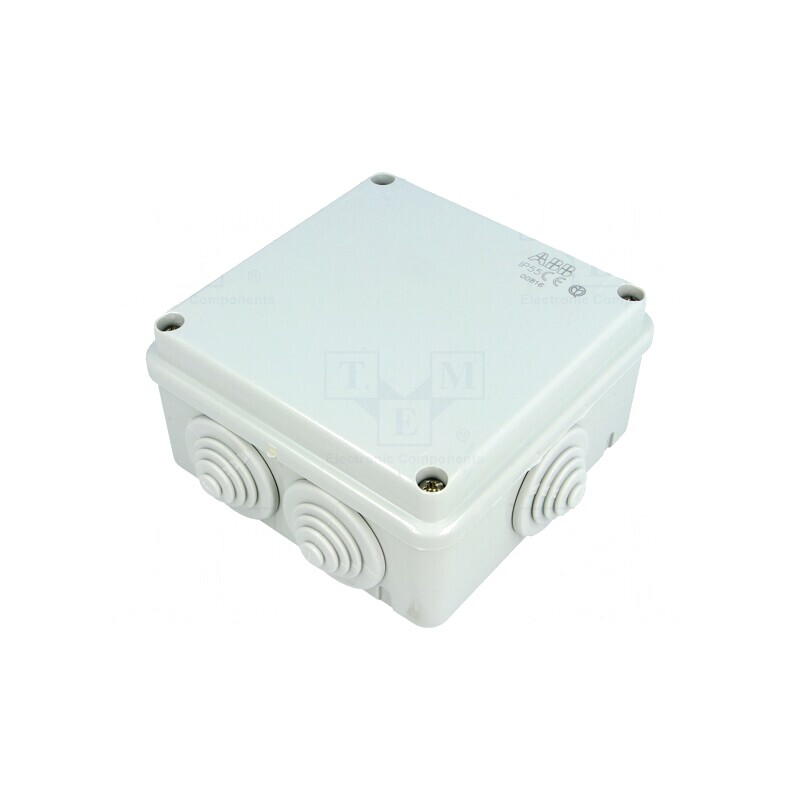 Carcasă de conexiuni 100x100x50 mm pentru perete | Electronic-mag.ro | Componente Electronice