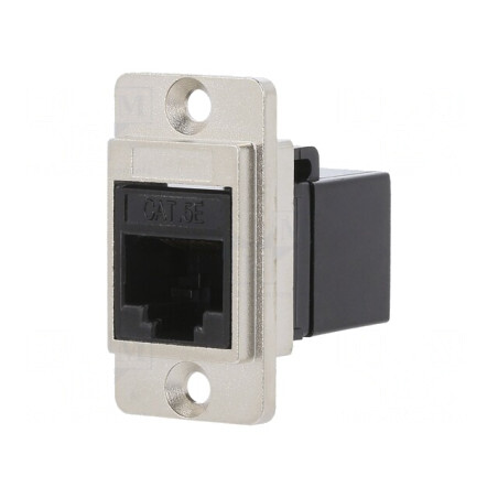 Adaptor DUALSLIM 5e 8p8c Metal 29mm | Electronic-mag.ro | Componente Electronice