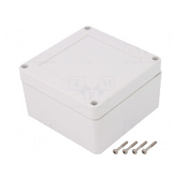 Carcasă universală 105x105x60 mm cu bucșă din alamă | Electronic-mag.ro | Componente Electronice