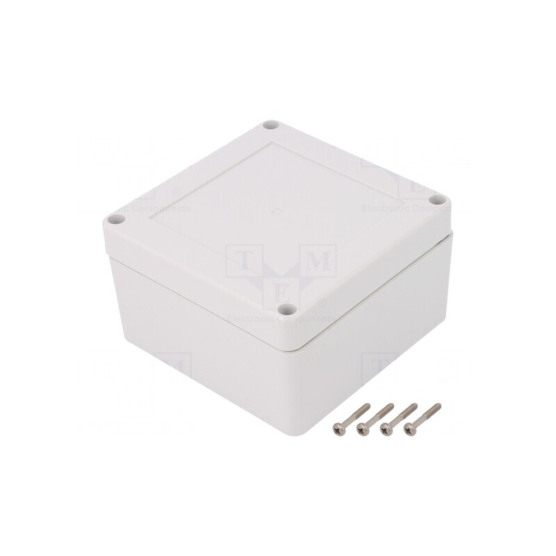 Carcasă universală 105x105x60 mm cu bucșă din alamă | Electronic-mag.ro | Componente Electronice