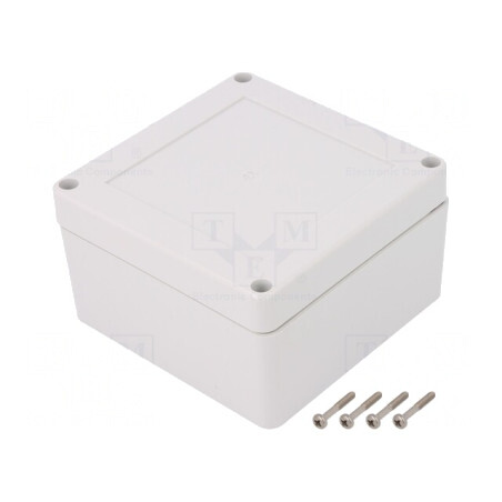 Carcasă universală 105x105x60 mm cu bucșă din alamă | Electronic-mag.ro | Componente Electronice