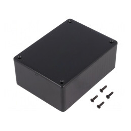Carcasă universală ABS neagră 82x110x44mm | Electronic-mag.ro | Componente Electronice