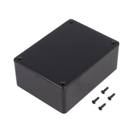 Carcasă universală ABS neagră 82x110x44mm | Electronic-mag.ro | Componente Electronice