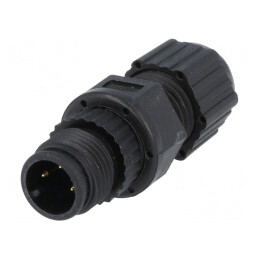 Mufă M12 3 PIN tată CANopen IP68 | Electronic-mag.ro | Componente Electronice