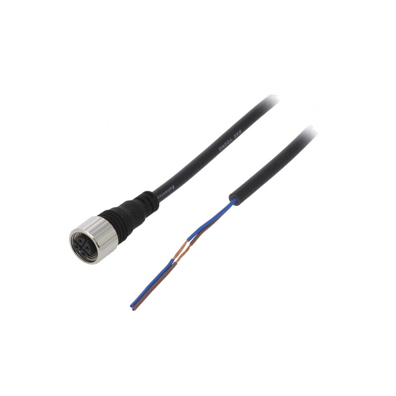 Cablu Conectare M12 2m PVC | Electronic-mag.ro | Componente Electronice
