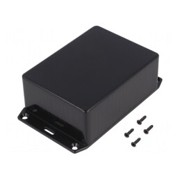 Carcasă universală ABS neagră 82x110x44mm | Electronic-mag.ro | Componente Electronice