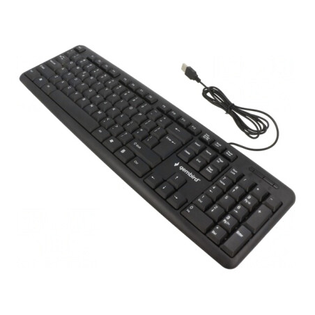 Tastatură USB Neagră cu Cablu 1,5m Layout US | Electronic-mag.ro | Componente Electronice