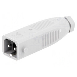 Conector dreptunghiular ST mufă tată 2 pini cositorit IP54 | Electronic-mag.ro | Componente Electronice