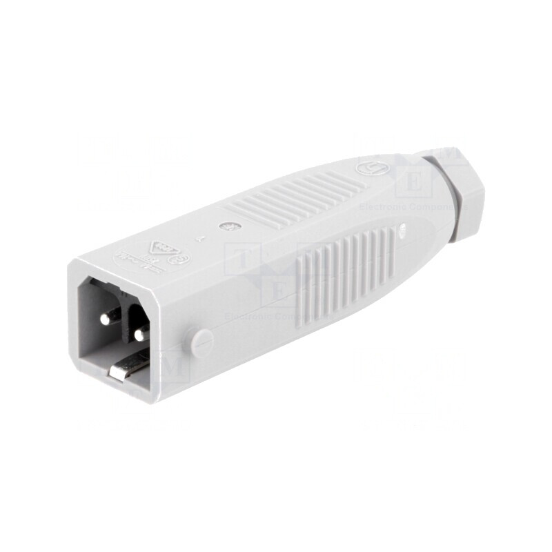 Conector dreptunghiular ST mufă tată 2 pini cositorit IP54 | Electronic-mag.ro | Componente Electronice