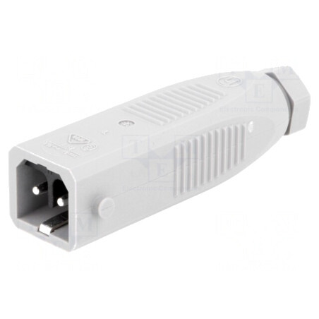 Conector dreptunghiular ST mufă tată 2 pini cositorit IP54 | Electronic-mag.ro | Componente Electronice