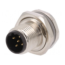 Soclu M12 5 PIN tată IP67 60V 4A | Electronic-mag.ro | Componente Electronice