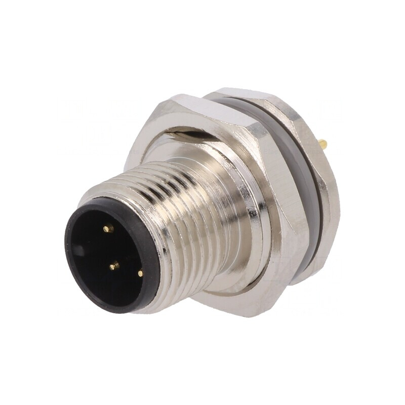 Soclu M12 4-PIN tată IP67 250V | Electronic-mag.ro | Componente Electronice