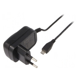 Alimentator 5VDC 5W cu Ştecher EU | Electronic-mag.ro | Componente Electronice
