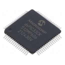 Microcontroler dsPIC 512kB 64kBSRAM TQFP64 0.5mm