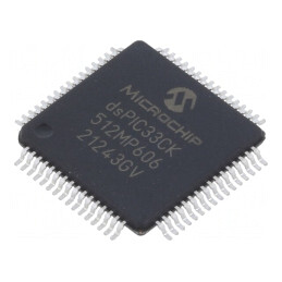 Microcontroler dsPIC 512kB 64kBSRAM TQFP64 0.5mm | Electronic-mag.ro | Componente Electronice
