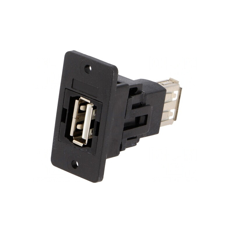 Adaptor USB A Soclu Slim USB 2.0 Aurit 29mm | Electronic-mag.ro | Componente Electronice