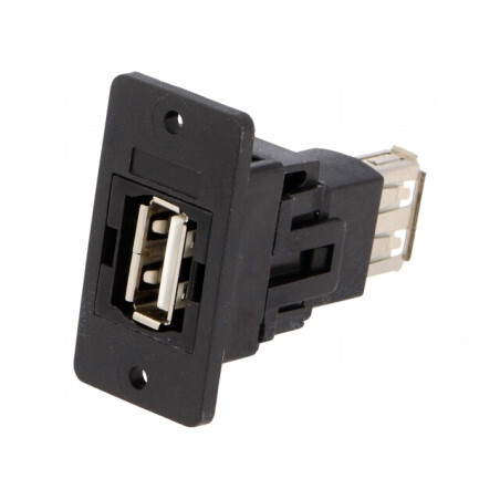Adaptor USB A Soclu Slim USB 2.0 Aurit 29mm | Electronic-mag.ro | Componente Electronice