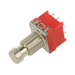 Comutator apăsare 3PDT ON-ON 1A/9VDC | Electronic-mag.ro | Componente Electronice