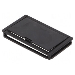 Compartiment baterii negru 39mm x 68,5mm | Electronic-mag.ro | Componente Electronice