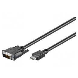 Cablu HDMI la DVI-D 3m Negru | Electronic-mag.ro | Componente Electronice