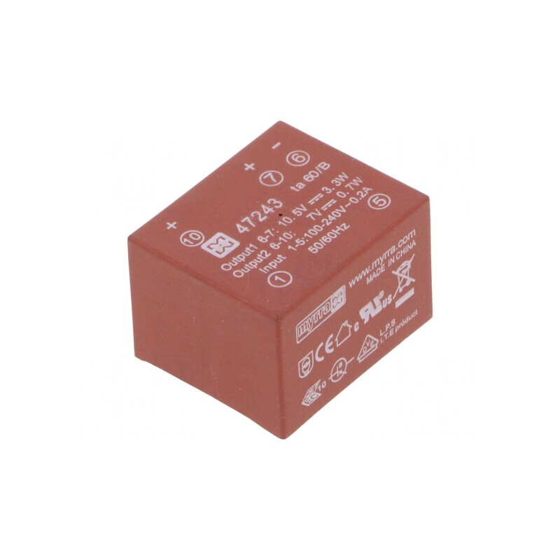 Convertor AC/DC 4,7W 10,5VDC | Electronic-mag.ro | Componente Electronice