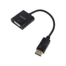 Adaptor DisplayPort la DVI-I 0.2m Negru