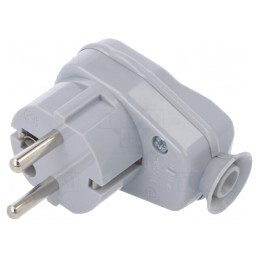 Conector Alimentare AC Tată 250V 16A Gri 3PIN | Electronic-mag.ro | Componente Electronice