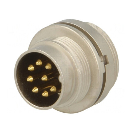Conector M16 Soclu Tată 8PIN 5A 60V IP40 | Electronic-mag.ro | Componente Electronice