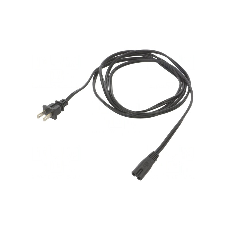 Cablu Alimentare IEC C7 - NEMA 1-15, 2.4m, Negru | Electronic-mag.ro | Componente Electronice Cablu Alimentare IEC C7 - NEMA 1-15, 2.4m, Negru | Electronic-mag.ro | Componente Electronice