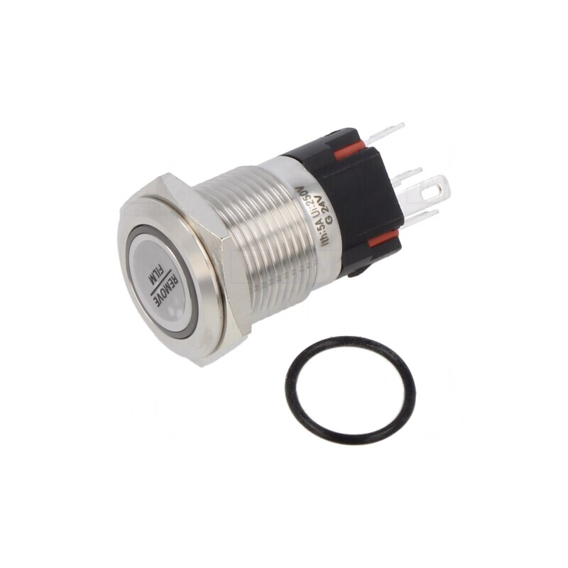 Comutator anti-vandalism 2 poziții SPDT IP40 verde | Electronic-mag.ro | Componente Electronice