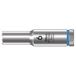 Cheie tubulară HEX 6mm 1/4 50mm oțel crom-vanadium | Electronic-mag.ro | Componente Electronice