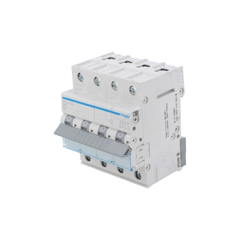 Întrerupător de Supracurent 40A 4 Poli 6kA 230/400VAC | Electronic-mag.ro | Componente Electronice