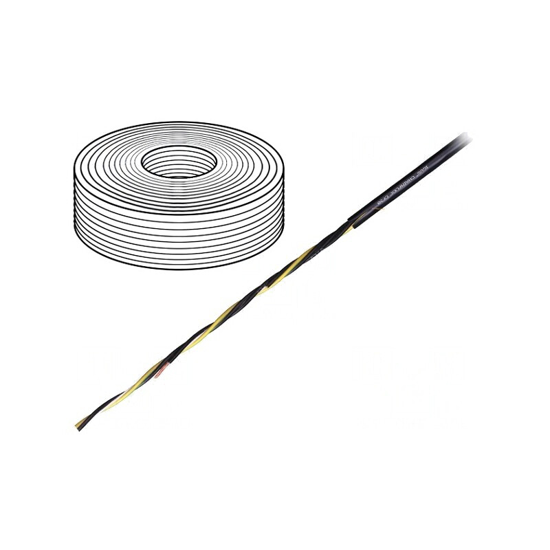 Cablu flexibil pentru motor chainflex CF30 4G1,5mm2 PVC negru | Electronic-mag.ro | Componente Electronice